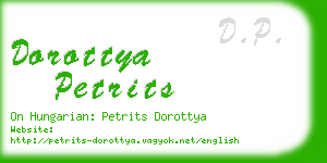 dorottya petrits business card